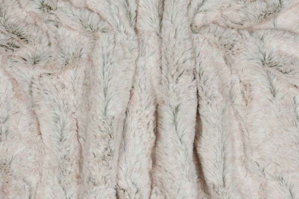 Rosa Flauschkaninchen - Fellimitat