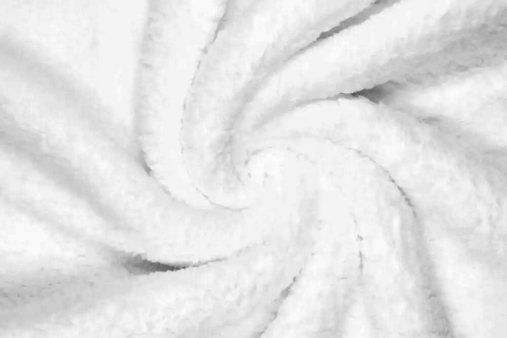 Sherpa Flausch - beidseitig - Weiß