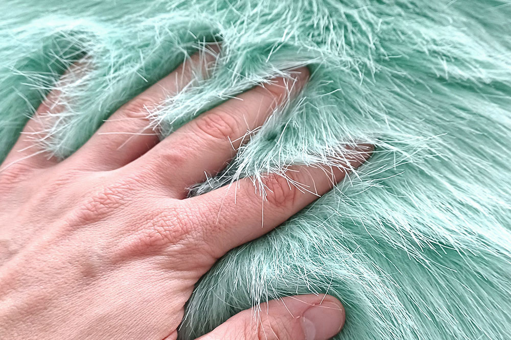 Pelzimitat Pastell - Türkis