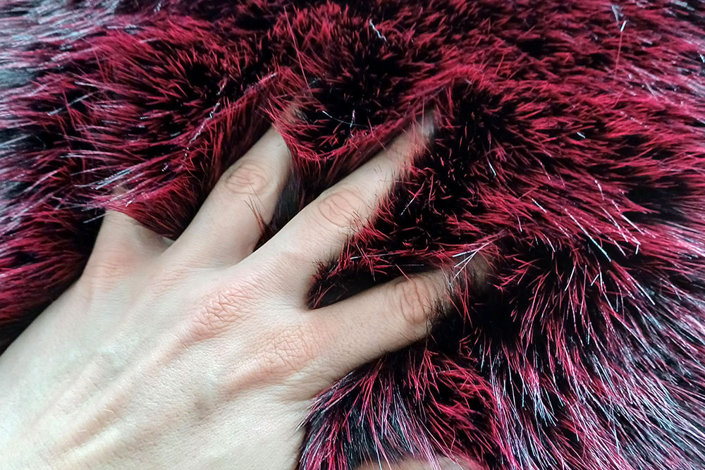 Pelzimitat High Luxury - Radiant Red