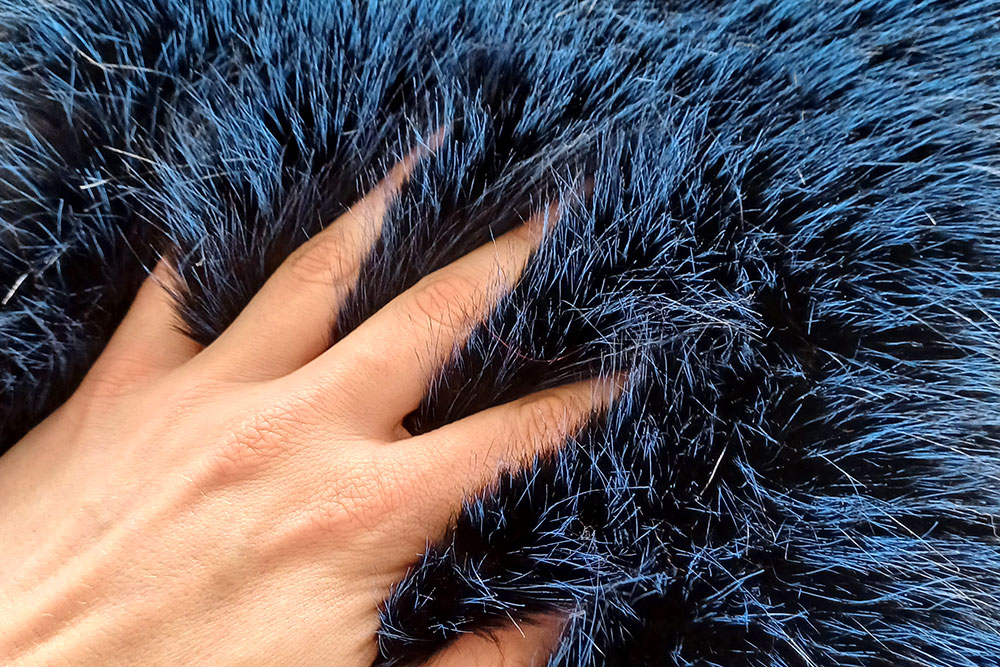 Pelzimitat High Luxury - Breathtaking Blue