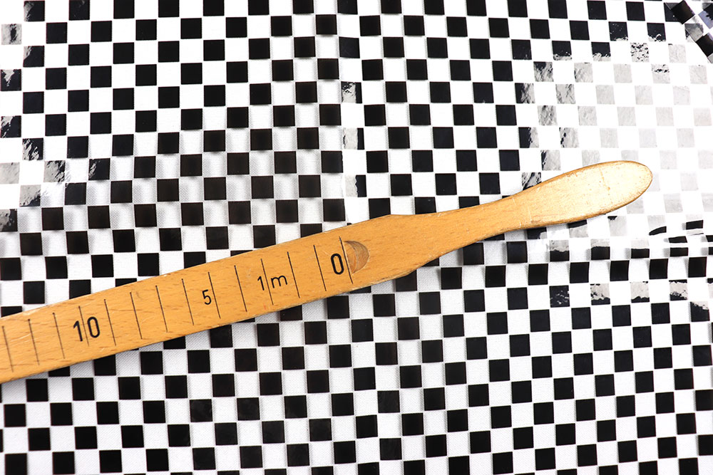 Transparenter Folienstoff - Karo