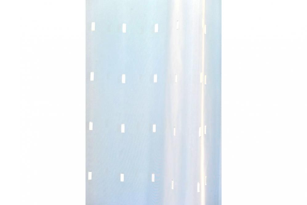 Gardine Oxford - Weiß transparent - 300 cm hoch - Bleiband - 1,0 Meter