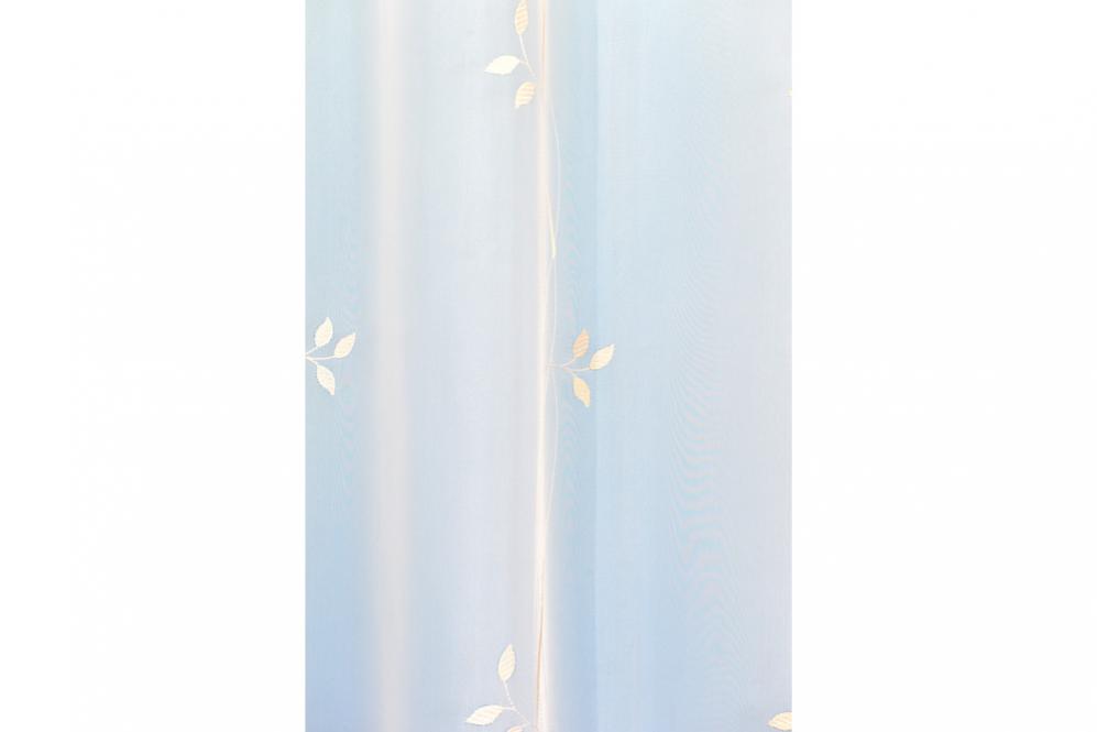 Voile-Gardine Chiemsee - Weiß transparent - 300 cm hoch