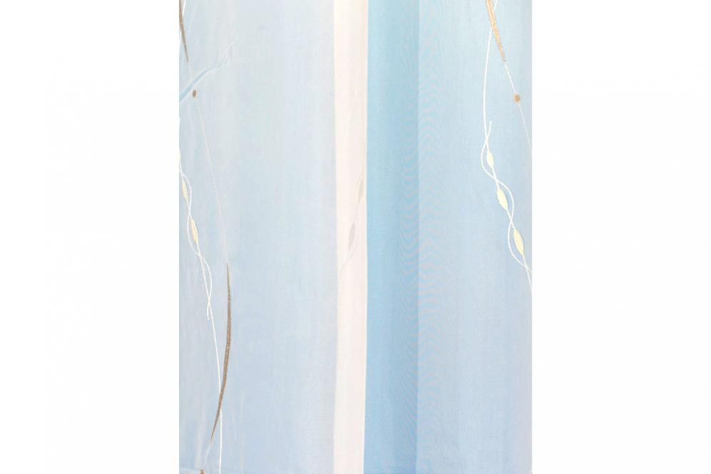 Voile-Gardine Bodensee - Weiß transparent - 290 cm hoch