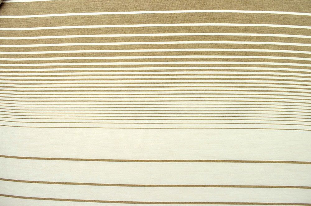 Gardinenstoff - Streifenverlauf Andorra - Creme/Hellbraun