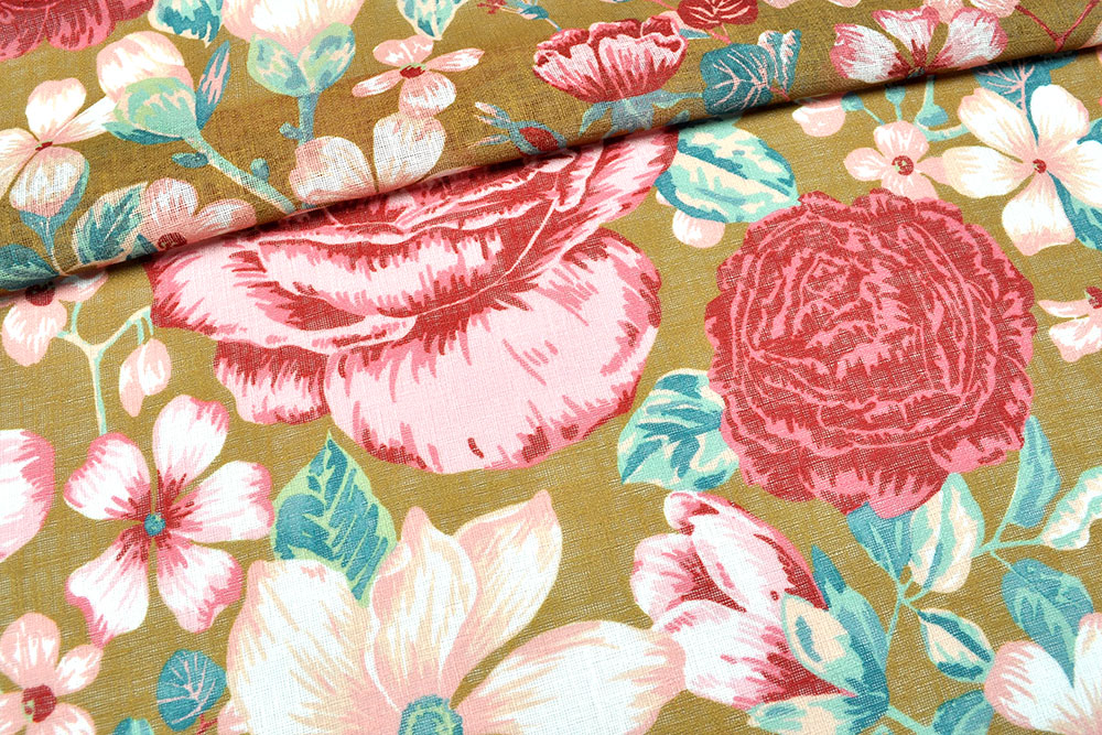 Gardinenleinen - Dream of Roses