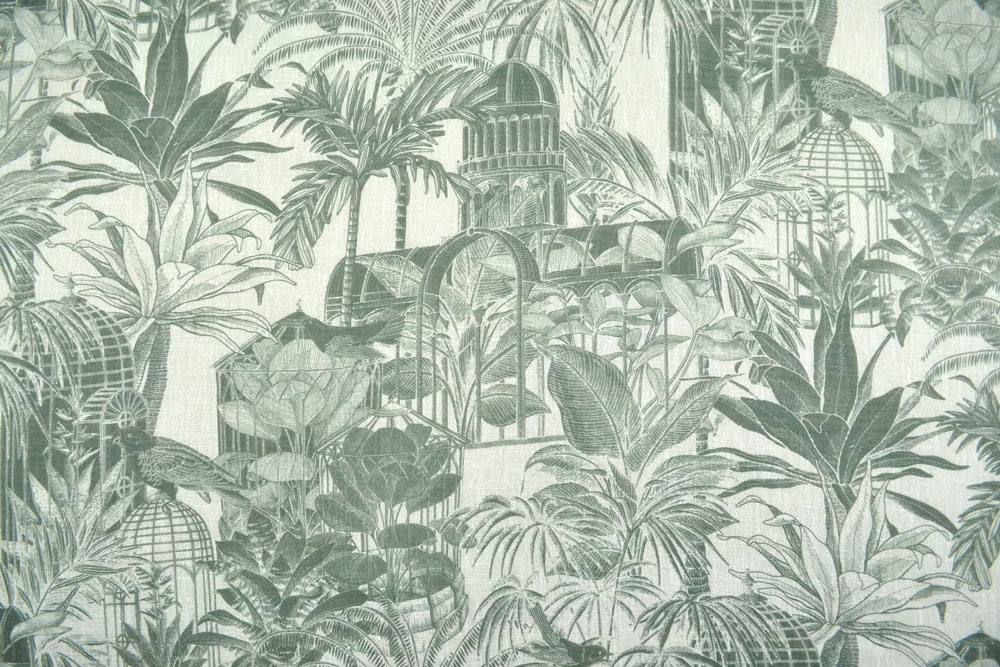 Gardinenleinen - Dschungel Toile - Grün