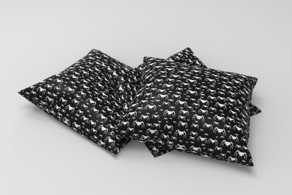 Universalstoff - Halloween-Spinnen