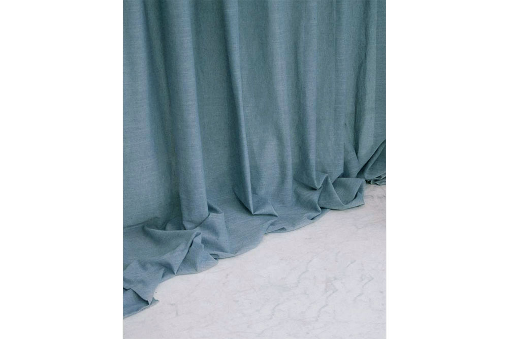 Gardinenstoff aus Jeansresten - Uni - 300 cm