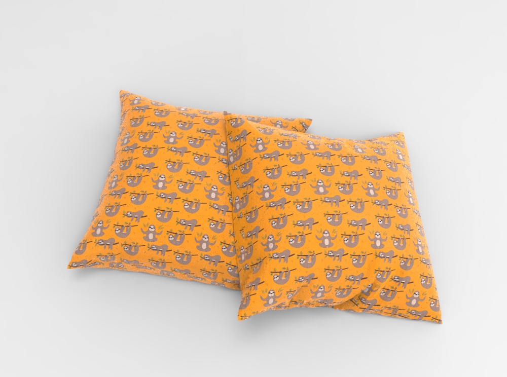 Fleece Stoff - Lazy-Faultier