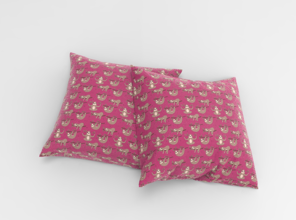 Fleece Stoff - Lazy-Faultier