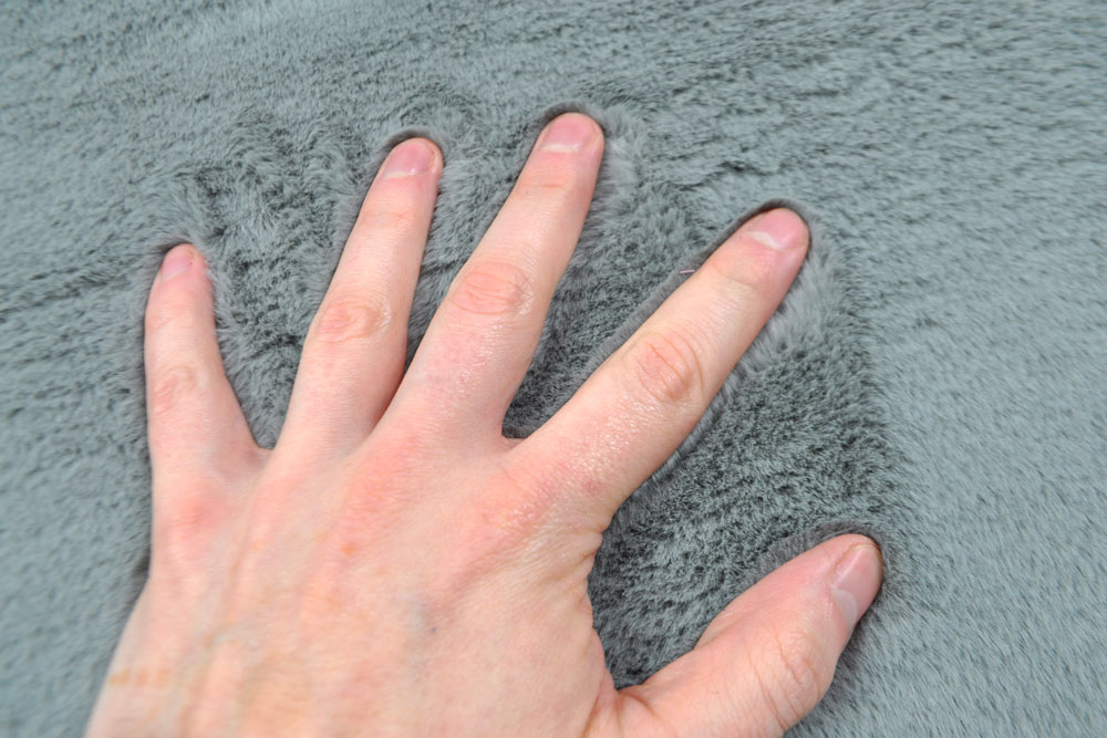 Kunstleder mit Fellrückseite