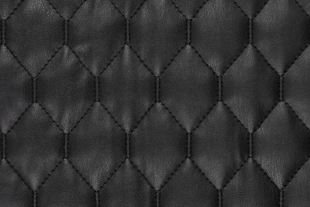 Kunstleder-Stepper wattiert XXL - Schwarz