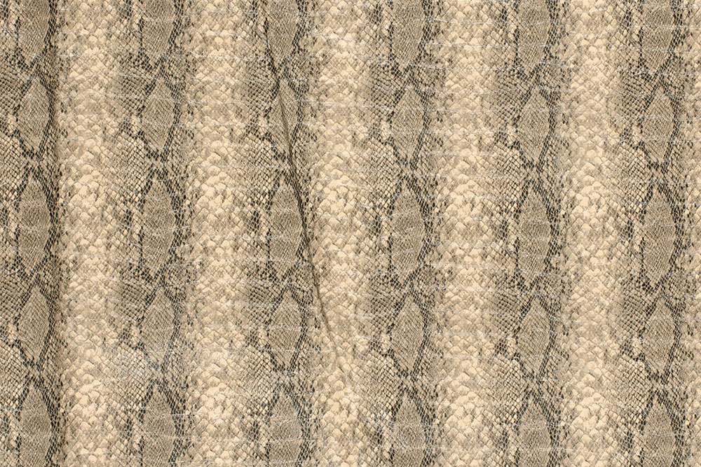 Krokodil-Kunstleder - Sand