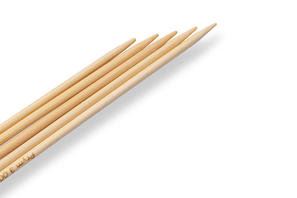 Strumpfstricknadeln Prym 20 cm - 3,0 mm Bambus