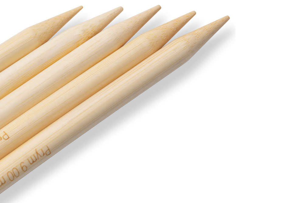 Strumpfstricknadeln Prym 20 cm - 9,0 mm Bambus