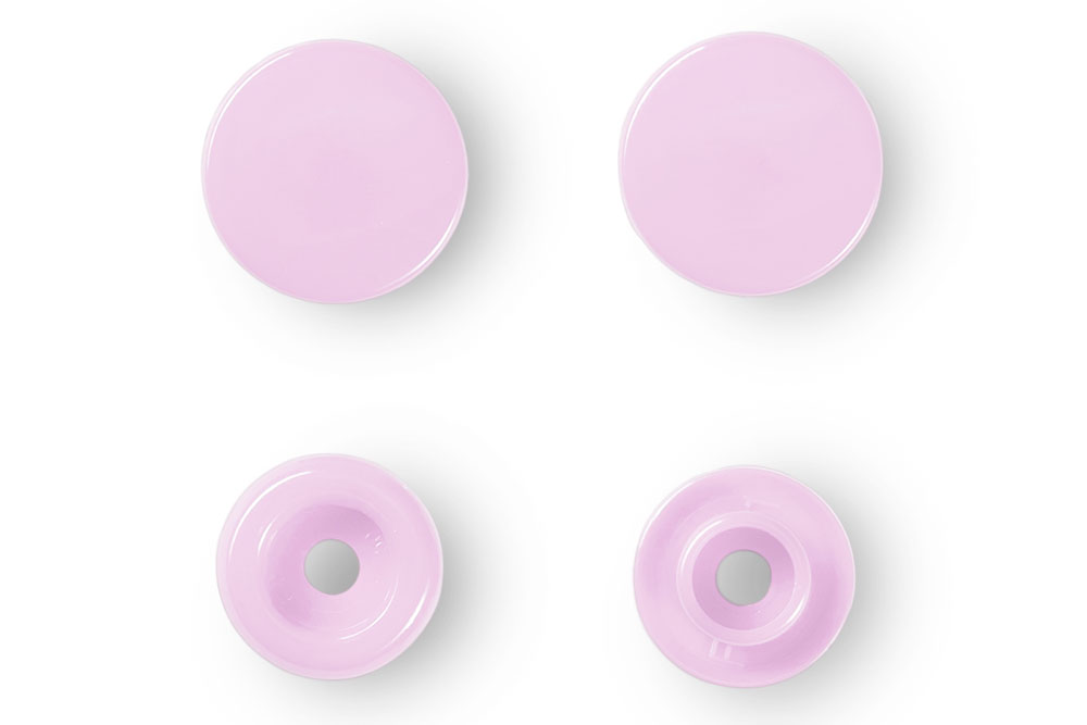 Nähfrei-Druckknöpfe - "Color Snaps" - 12,4 mm - Rosa