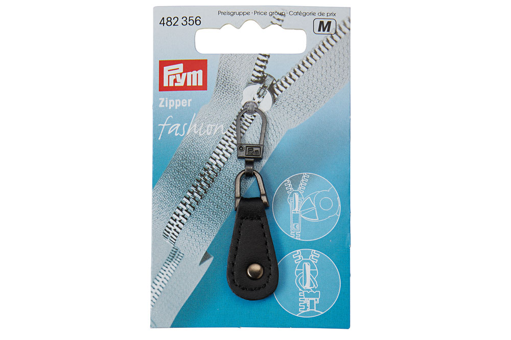 Zipper - Leder - Schwarz