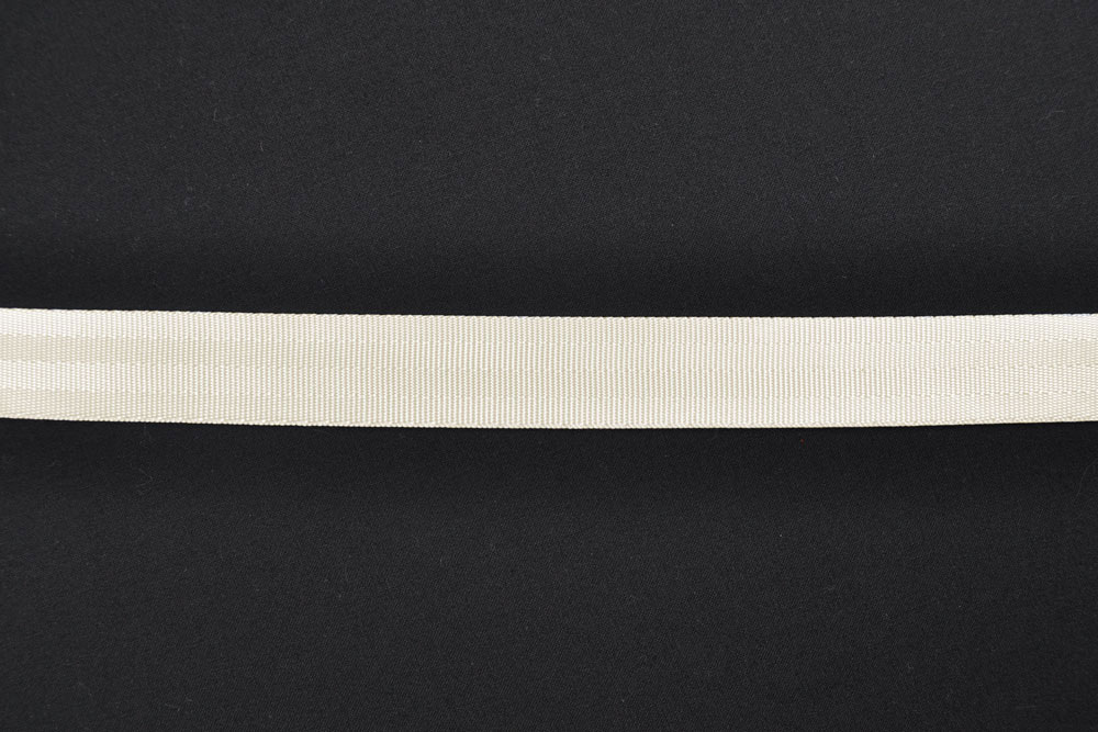 Gurtband - 2,5 cm - Meterware - Creme