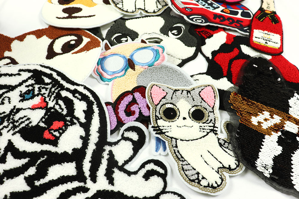 Applikationen zum Aufnähen - Set - 10 Stück