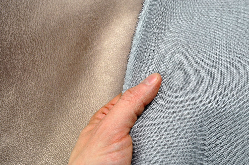 Kunstleder Metallic - Uni