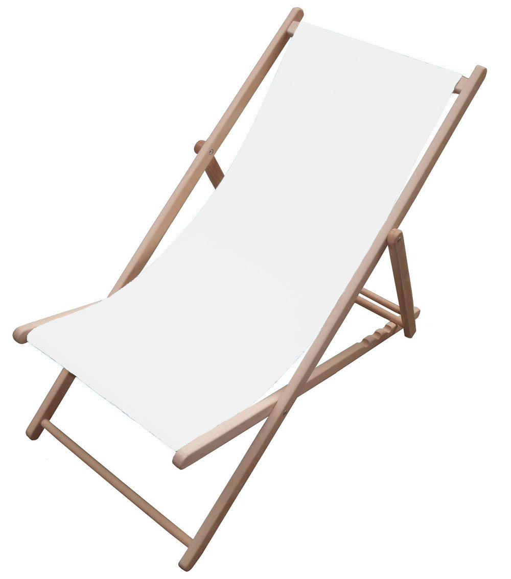 Liegestuhl-Stoff gesäumt - 60 cm breit - Uni