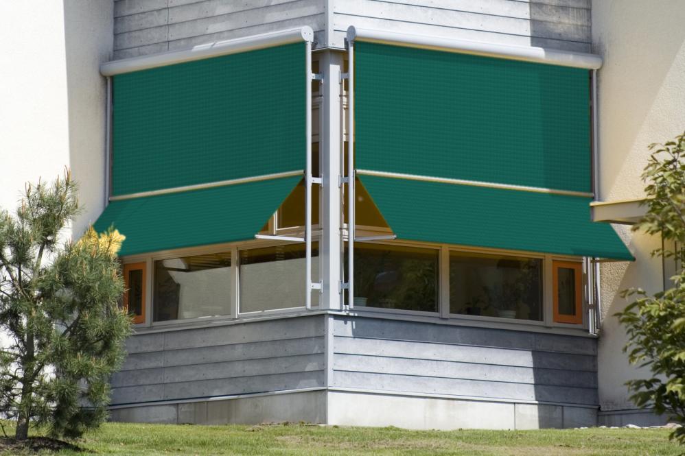 Markisenstoff 160 cm - Spain Sun wasserabweisend - Uni - Grün - 1,0 Meter