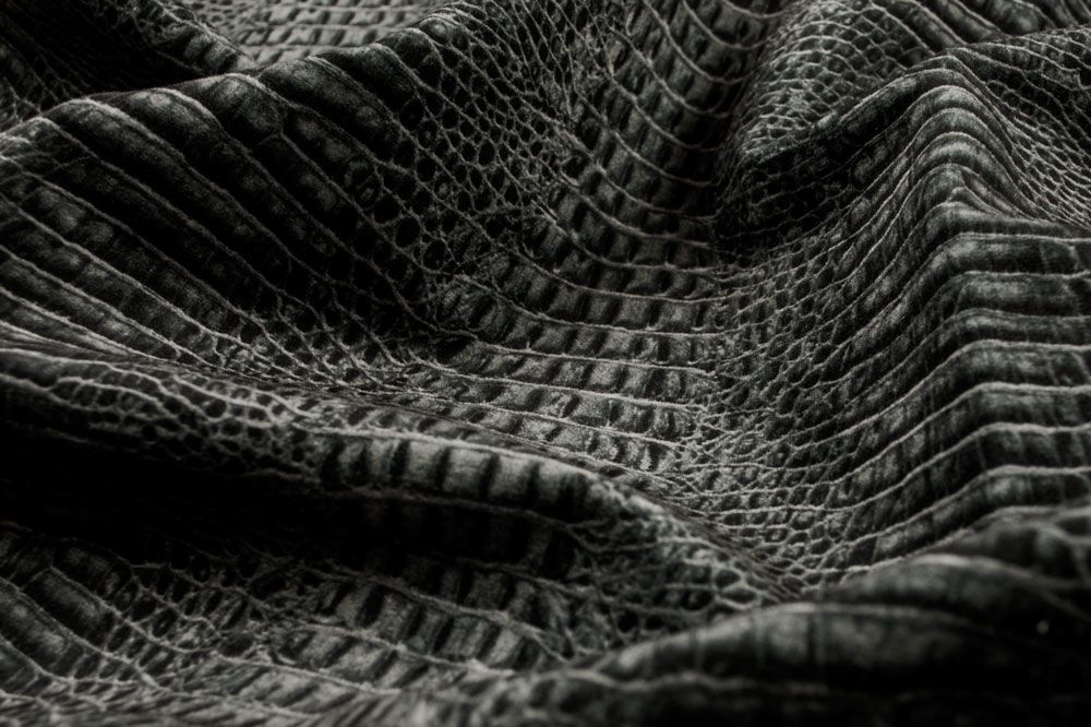 Möbelsamt - Baby-Kroko - Anthrazit