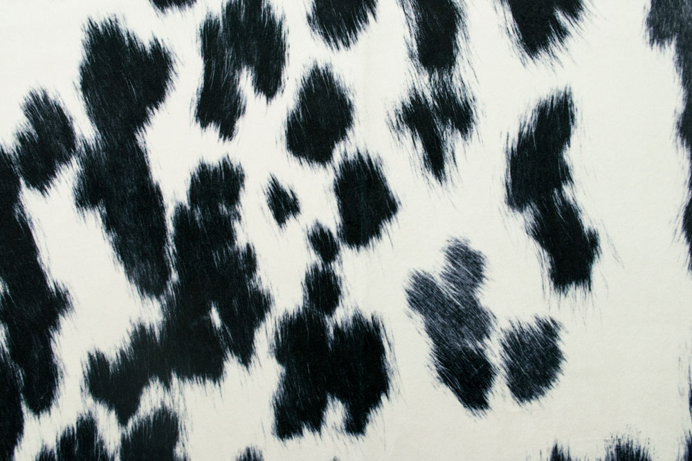 Möbelsamt - Kuhfell - Schwarz