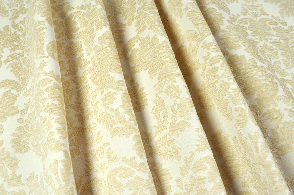 Wende-Wärmevorhangstoff Chenille - Rokoko