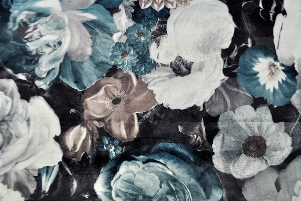 Möbelsamt wasserabweisend - Fleurs de Jade