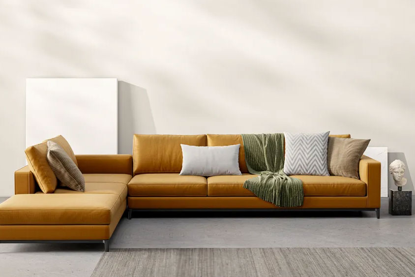 Möbelstoff - Velours Melange