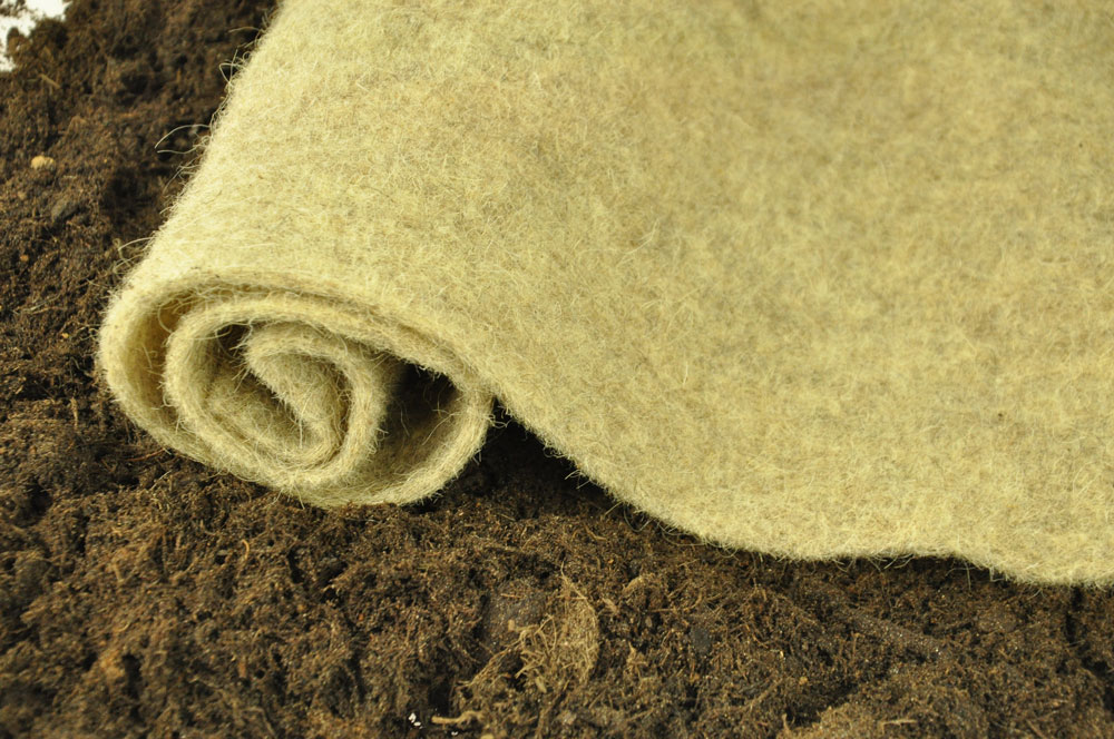 Mulchmatte - Schafschurwolle - Natur