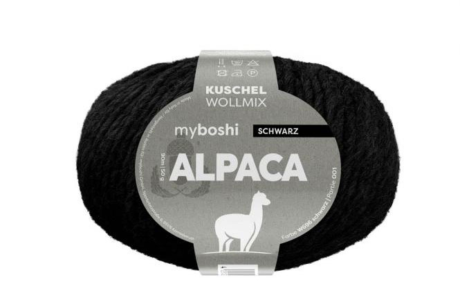 Myboshi Alpaca - 50 g - Schwarz
