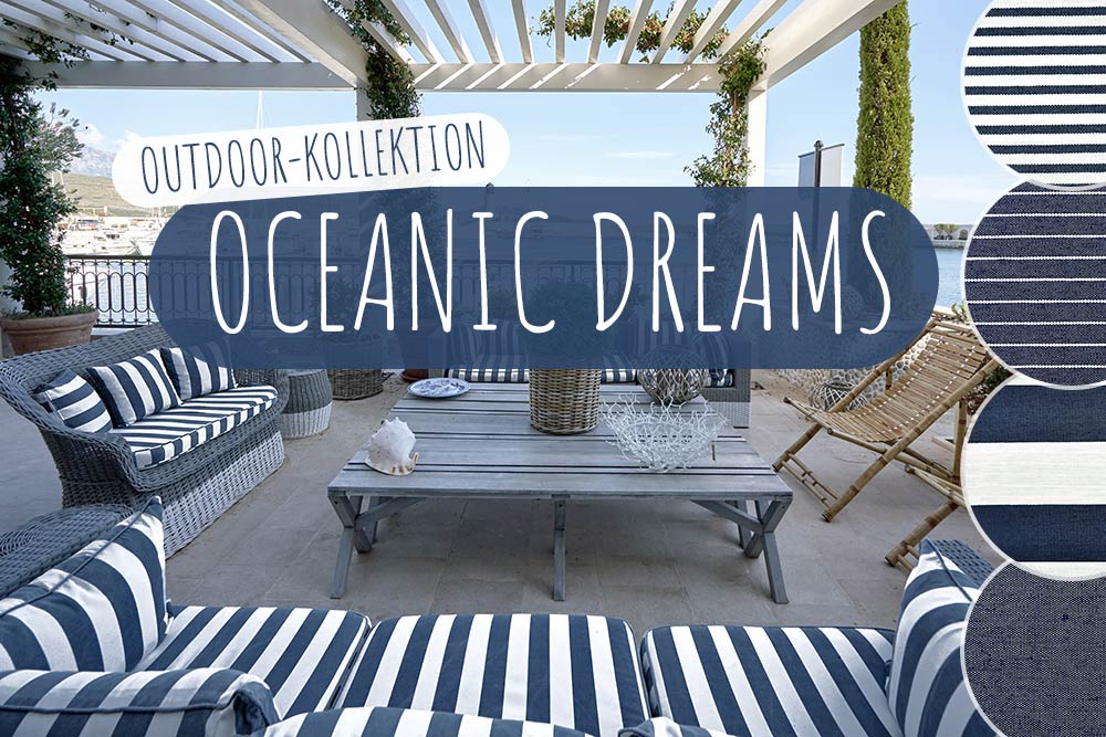 Deko-Outdoorstoff Oceanic - Marine