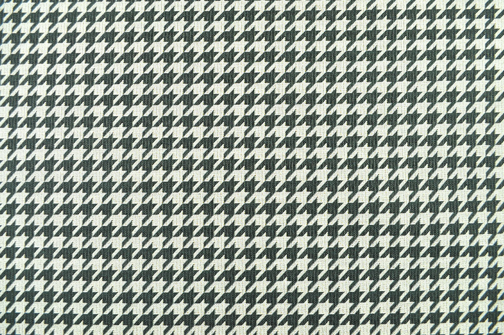 Outdoor-Stoff Gobelin - Hahnentritt - Grau/Creme