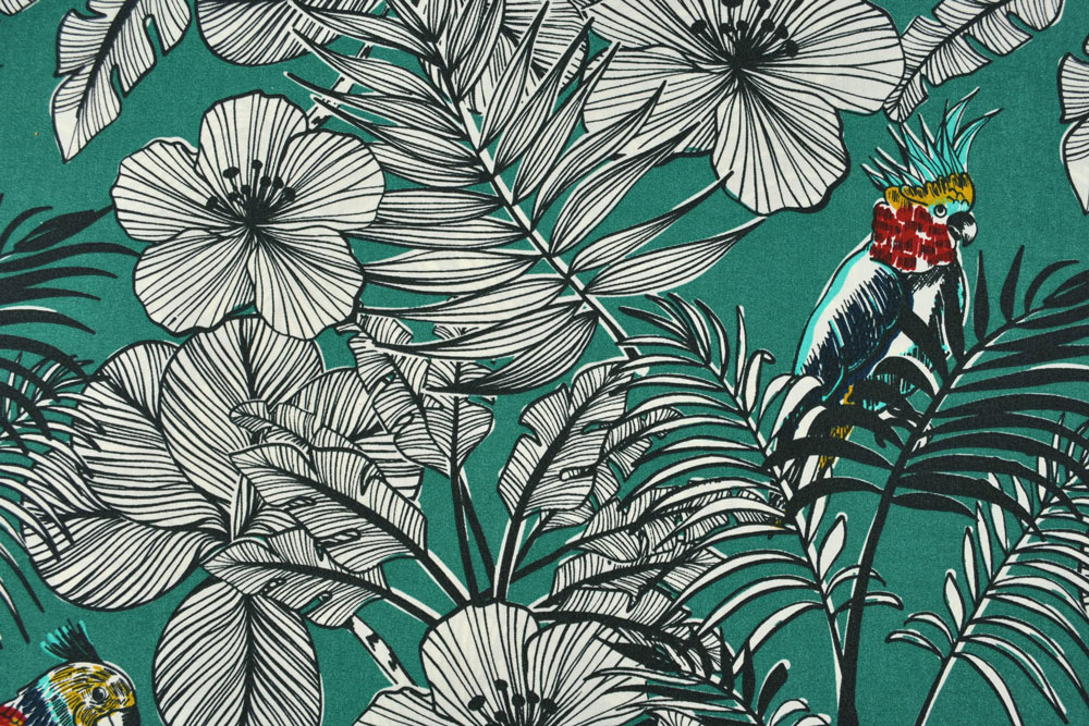 Liegestuhl-Stoff Dralon® - Basilia - Jungle Green