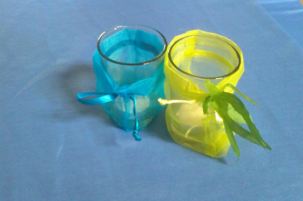 6 x Organza Säckchen groß 12 x 17 cm