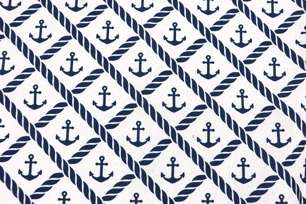 Outdoor-Stoff - Navy-Anker