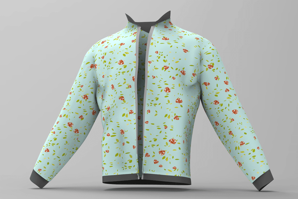 Nano-Softshell - Fliegenpilz Allover