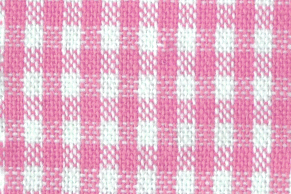 Patchwork-Stoff Basic - Kleine Karos - Weiß/Rosa