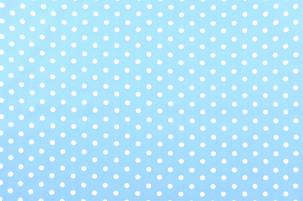 Patchwork-Stoff Léger - Big Dots - Hellblau/Weiß