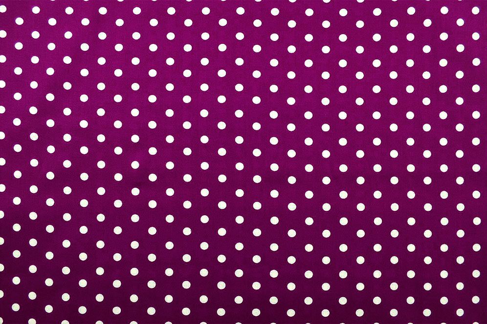 Patchwork-Stoff Léger - Big Dots - Lila/Weiß