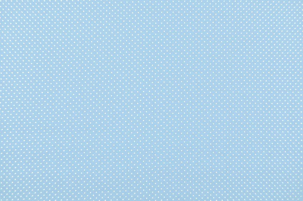 Patchwork-Stoff Léger - Small Dots - Hellblau/Weiß