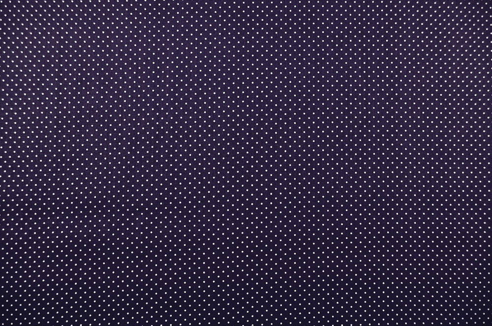 Patchwork-Stoff Léger - Small Dots - Nachtblau/Weiß