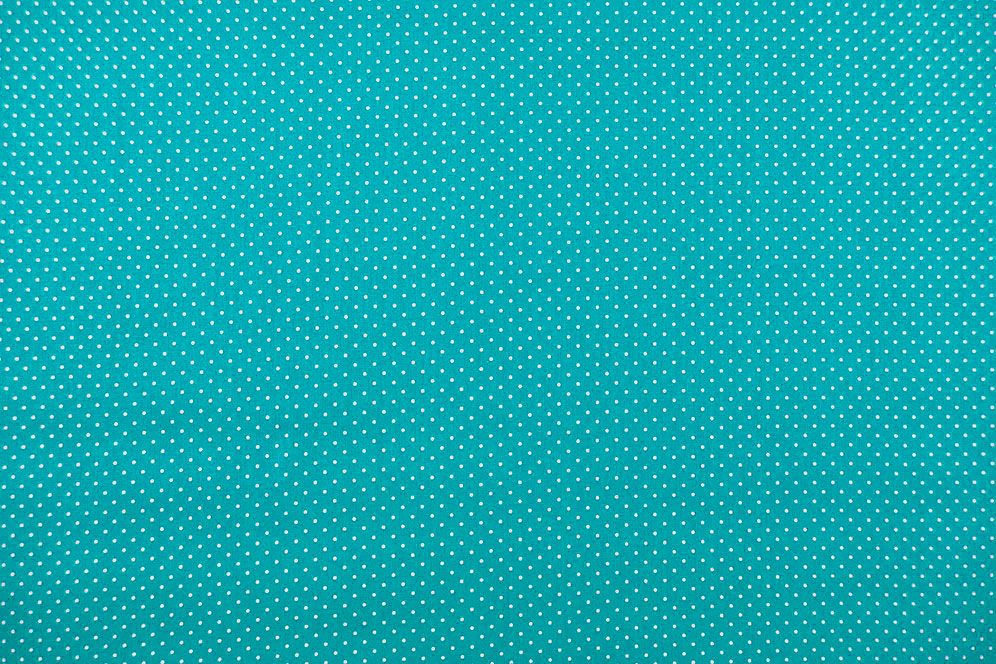 Patchwork-Stoff Léger - Small Dots - Petrol/Weiß