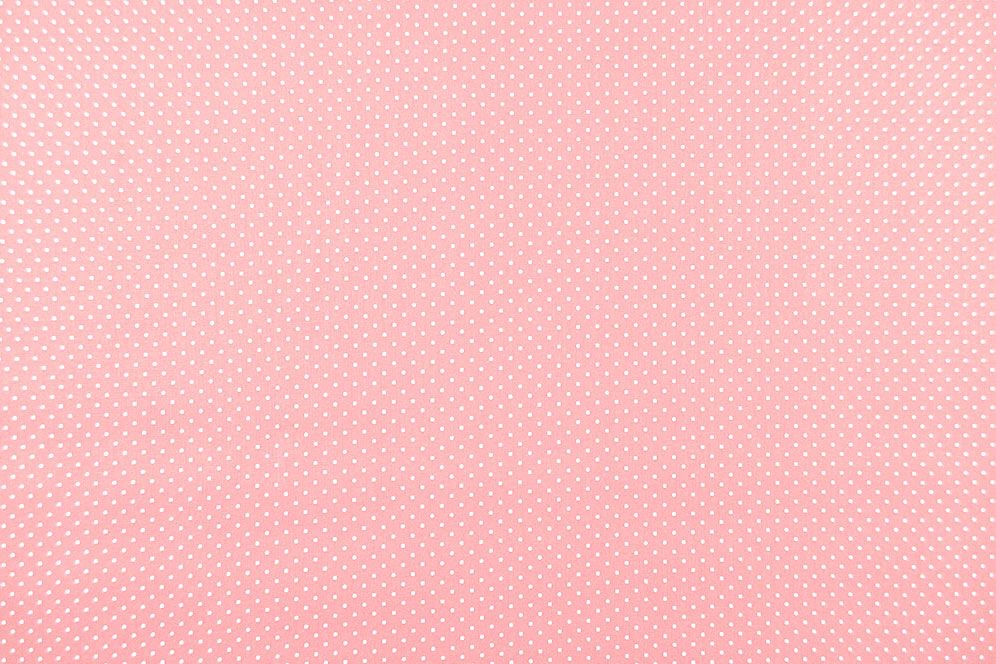 Patchwork-Stoff Léger - Small Dots - Rosa/Weiß