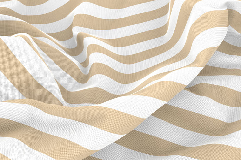 Outdoor-Stoff - Querstreifen 7 cm