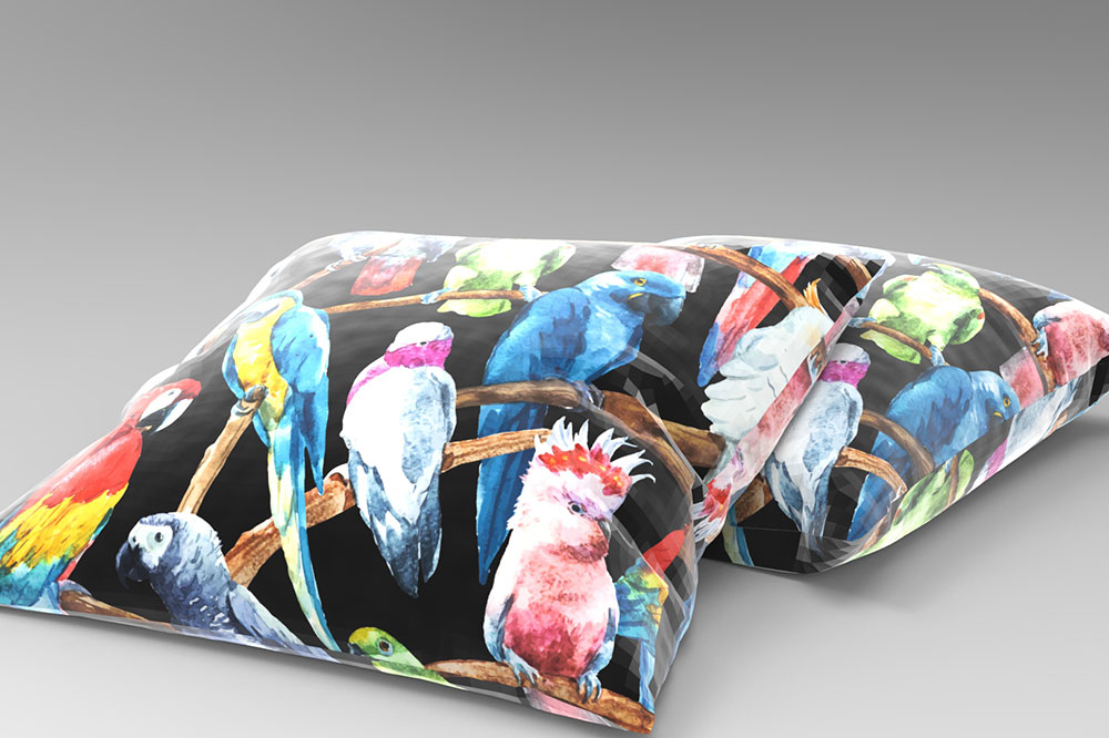 Möbelsamt - Papagei und Freunde